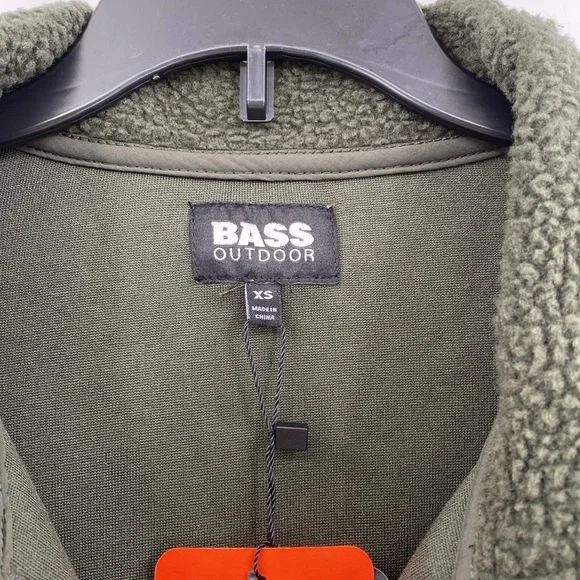 Bass Outdoors Women’s Green Coastal Sherpa Fleece Jacket Size XS - Picture 7 of 10